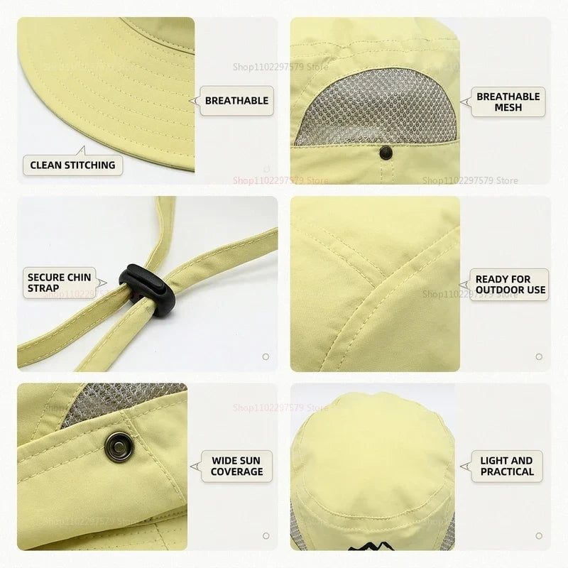 Unisex Quick-Dry Fisherman Sun Hat | Breathable Anti-UV Outdoor
