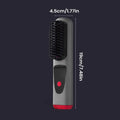 Cordless Ceramic Hair Straightener Brush – 4 Heat Levels & LED