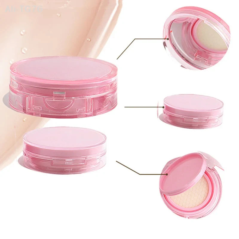 Mini Air Cushion Foundation DIY Box with Mirror & Puff
