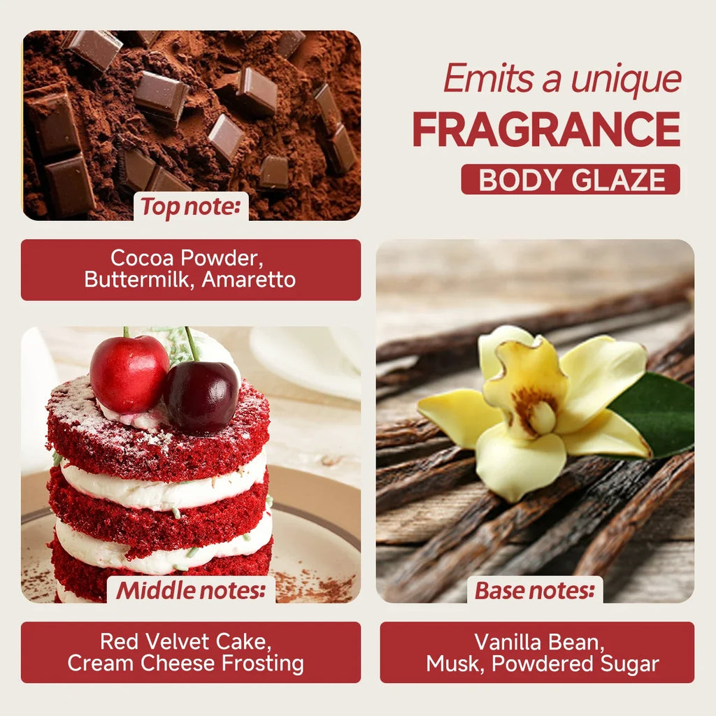 Red Velvet Body Glaze – Moisturizing Skin Tone Evening Cream