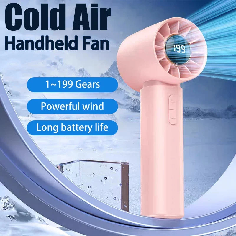 Lenovo Portable Mini USB Handheld Fan – Rechargeable Summer Cooling