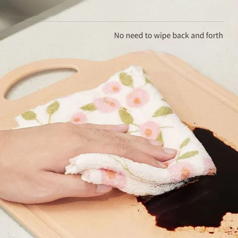 25-Pack Thickened Microfiber Cleaning Cloths – Reusable