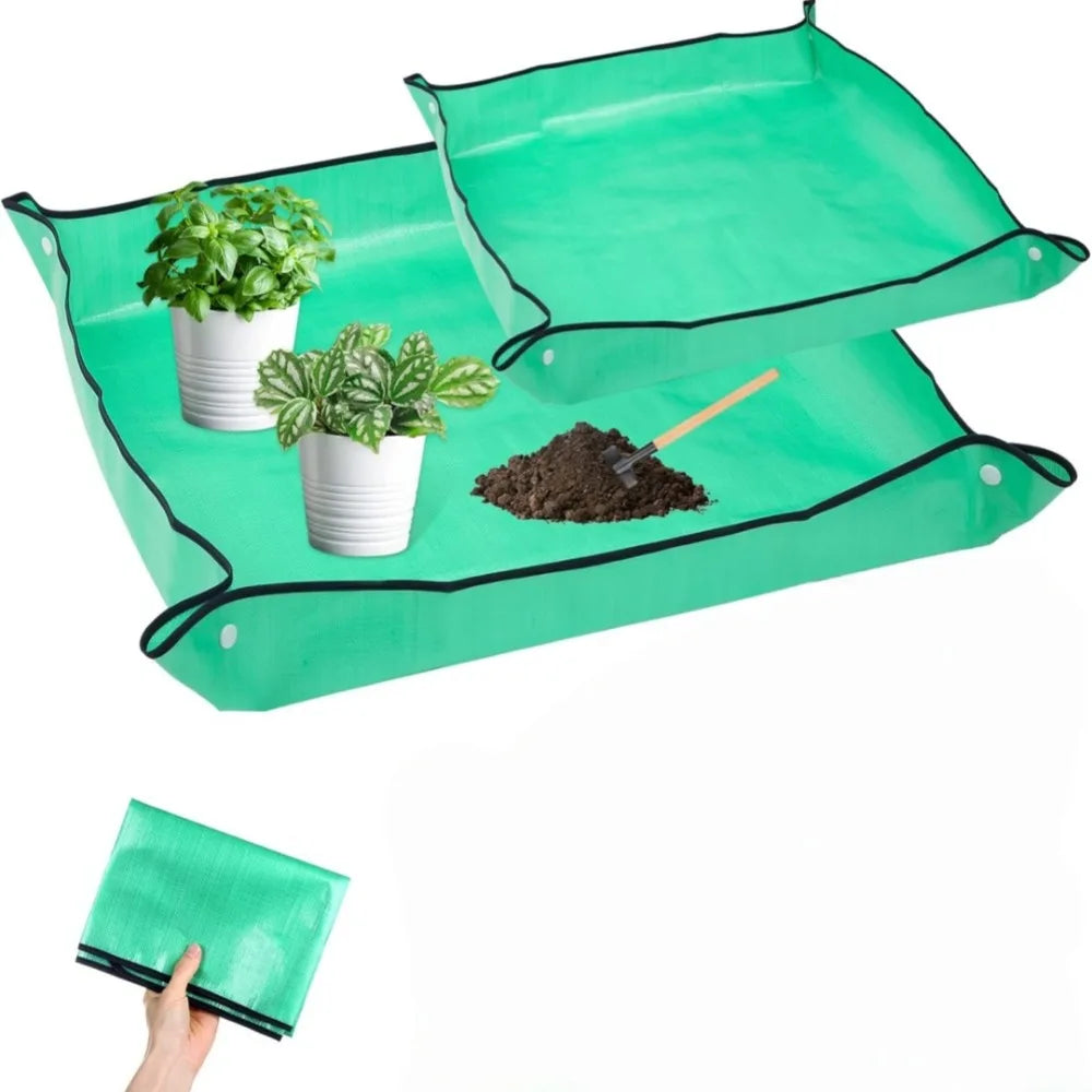 Leak-Proof PE Gardening Mat – Foldable Potting & Planting Pad