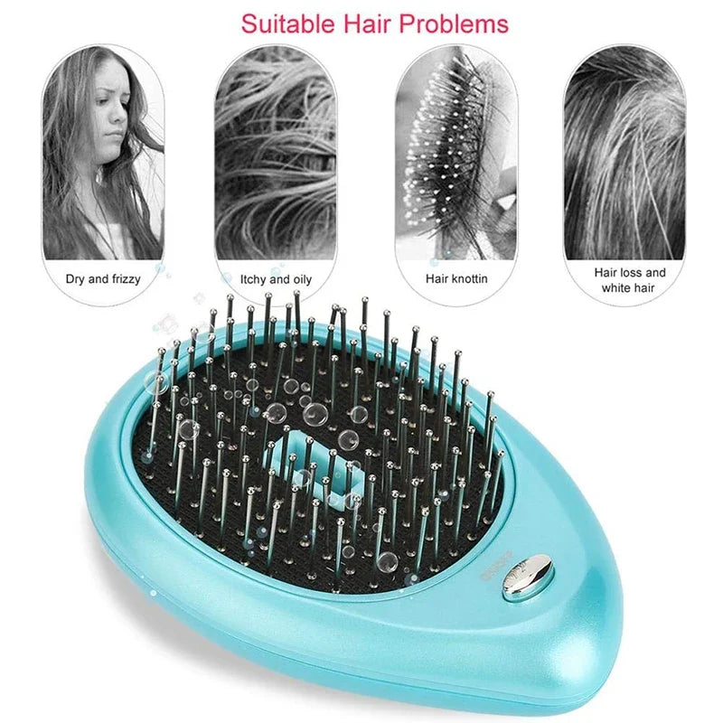 Electric Sonic Vibration Massage Comb | Anti-Static Hair Tool
