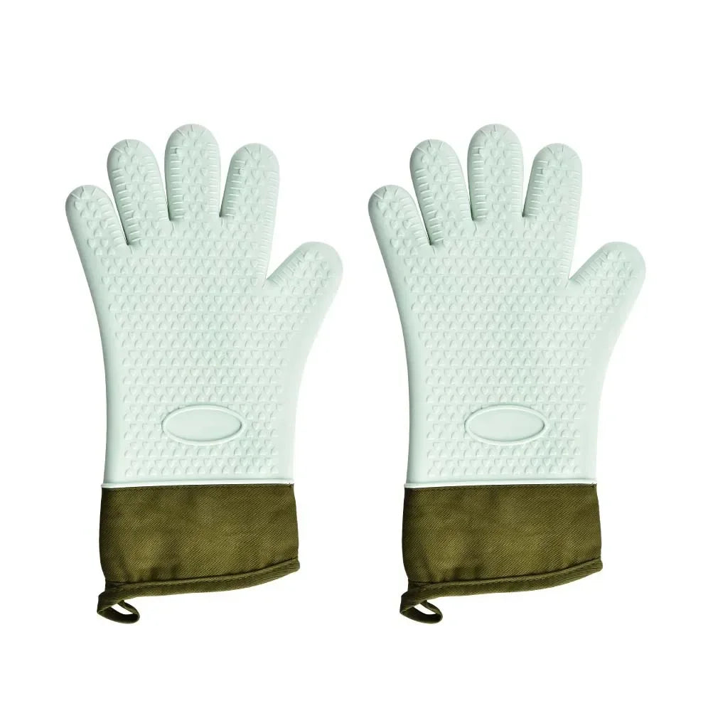 BBQ Oven Gloves | Anti-Slip Heat-Resistant Silicone 300°C