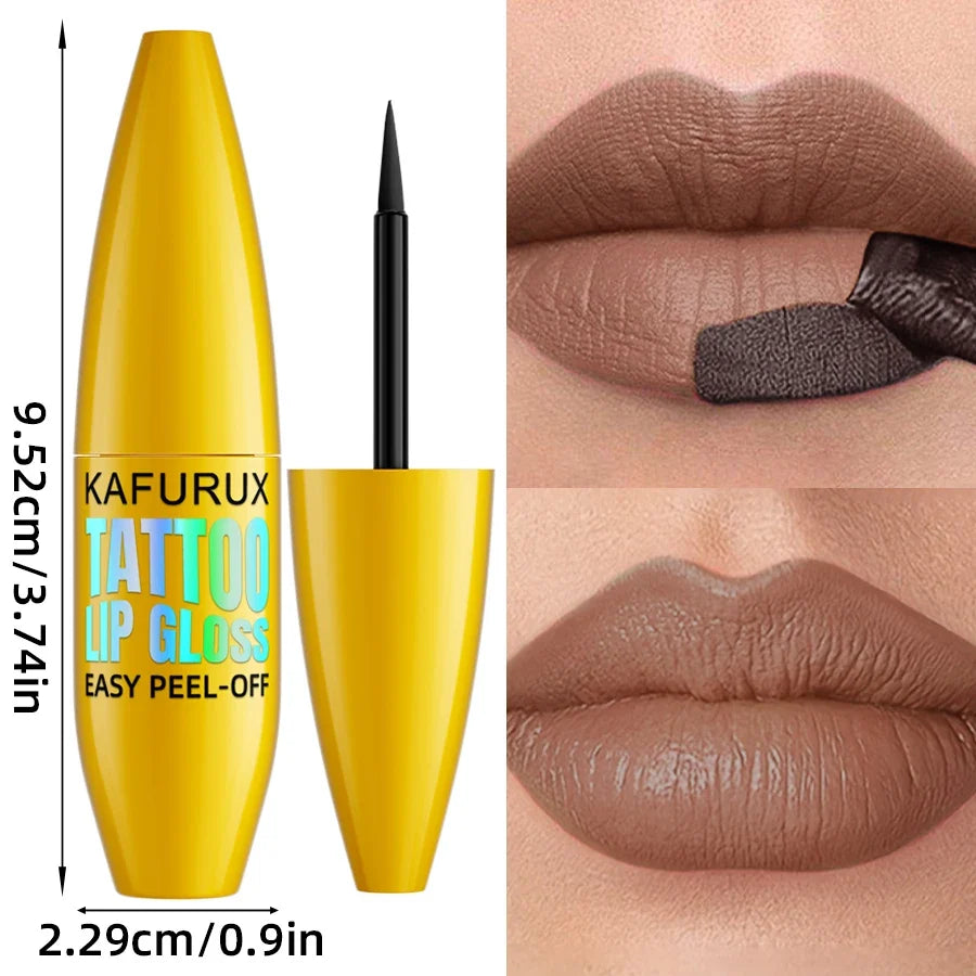 KAFURUX Korean Matte Peel-Off Lip Tint – 7 Colors Lip Stain