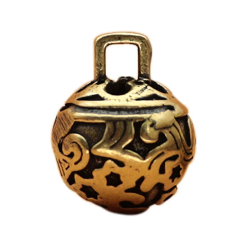 Retro Brass Bell Keychain – Car Pendant & Charm Gift