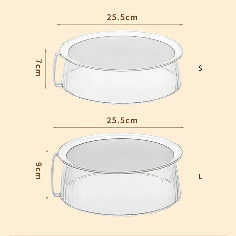 10-Inch Clear Microwave Food Cover Lid with Handle | Splash Guard