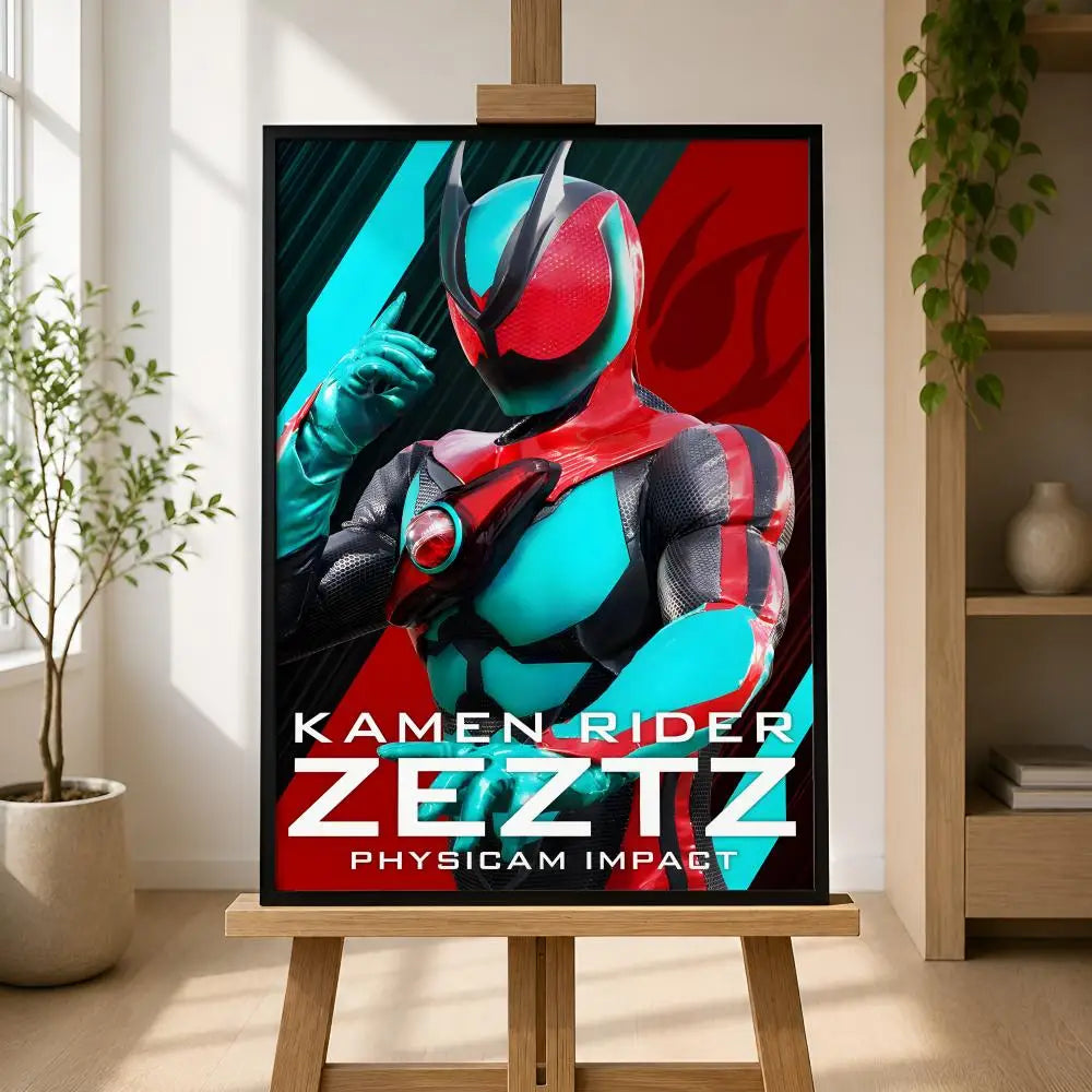 Tokusatsu ZEZTZ Waterproof Self-Adhesive HD Wall Poster Art
