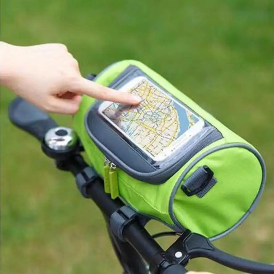 Waterproof Bicycle Handlebar Frame Bag – Front Pack with Window