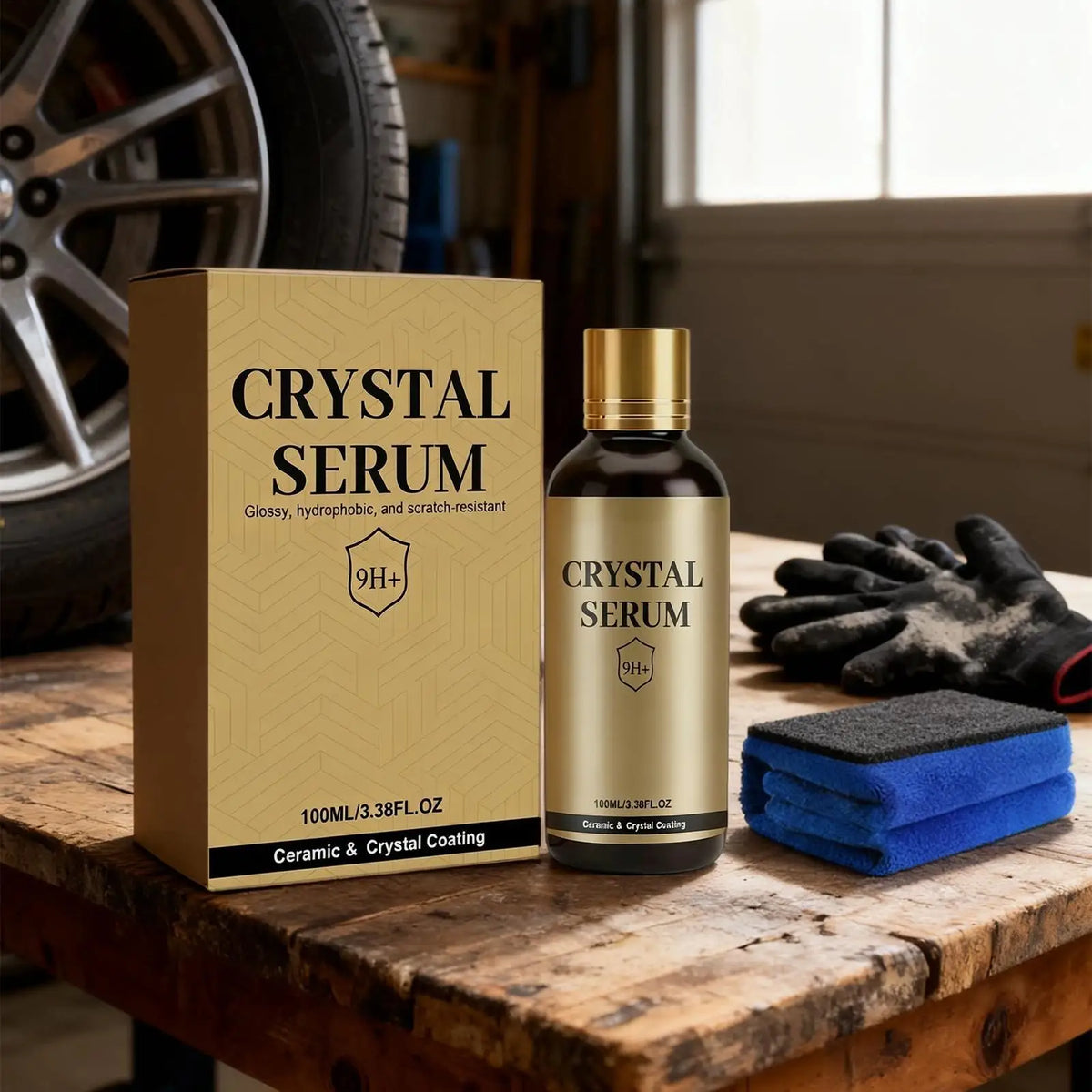 Car Ceramic Coating 100ml – Hydrophobic Gloss Paint Shield