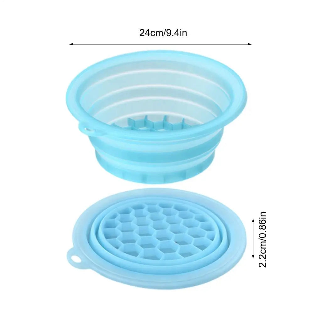 Ice Face Bath Bowl – Foldable Silicone Facial Cold Compress Basin