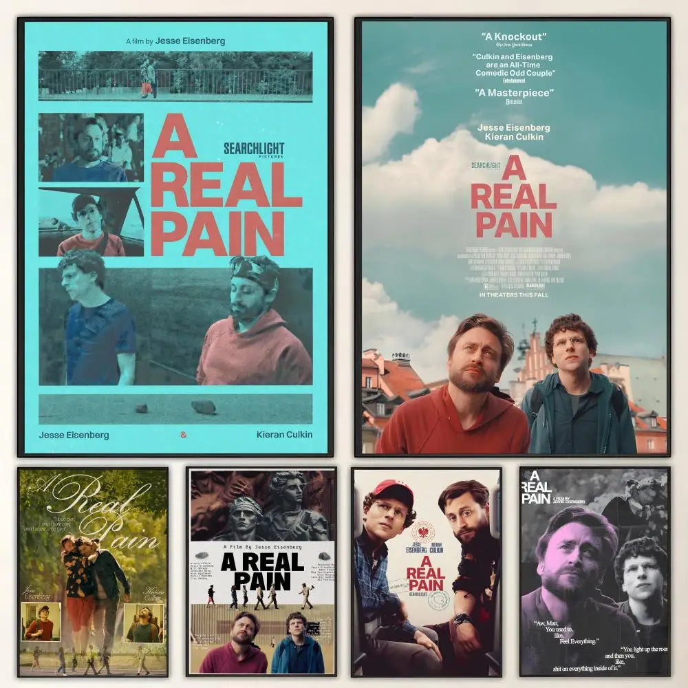 A Real Pain Movie Poster – HD Waterproof Wall Art Print