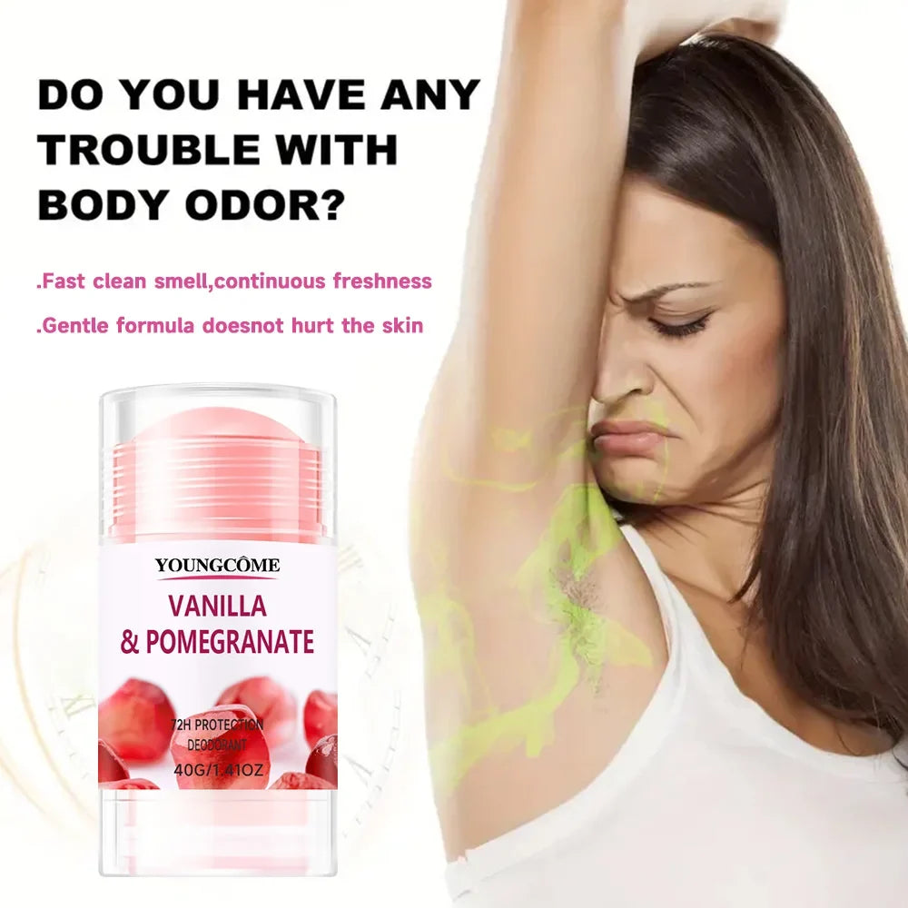 Aluminum-Free Deodorant Stick – Pomegranate & Lemon Verbena 72Hr