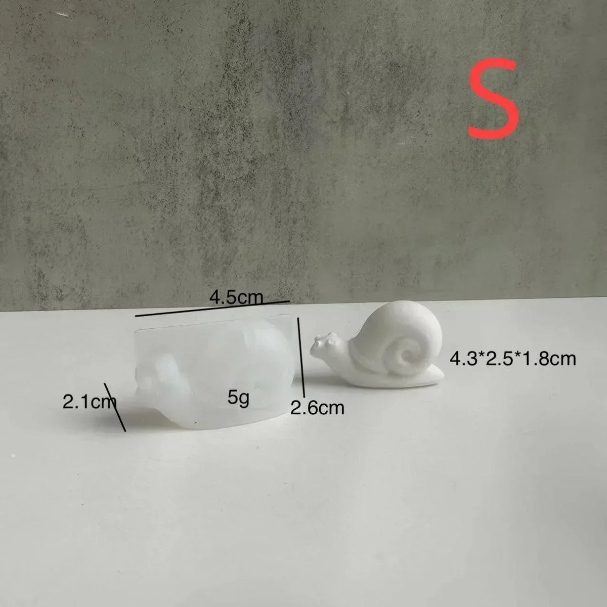 Snail Silicone Mold – DIY Epoxy Resin & Plaster Casting Mold