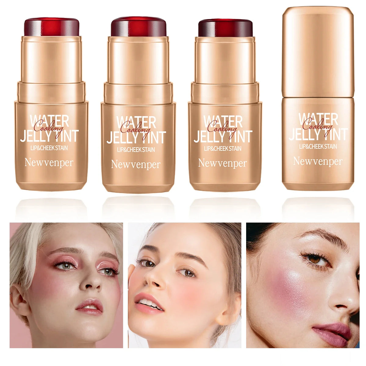Durable Waterproof Jelly Tint Blush Stick for Face and Lip