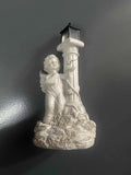 Solar Angel Garden Lamp – European Roman Column Resin Sculpture