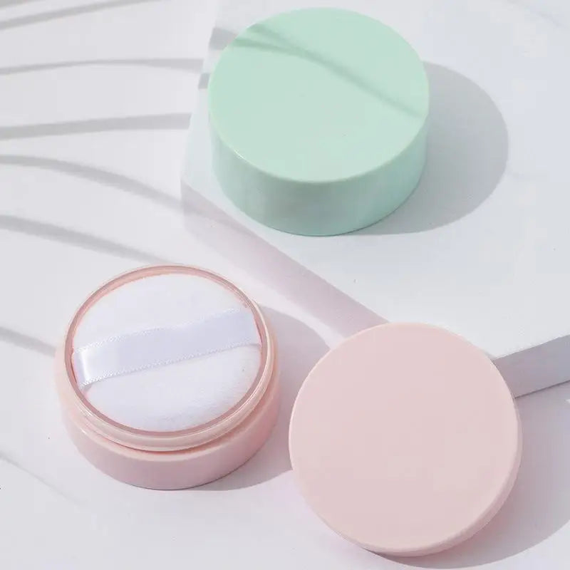 5g Refillable Loose Powder Jar with Puff & Sifter Lid