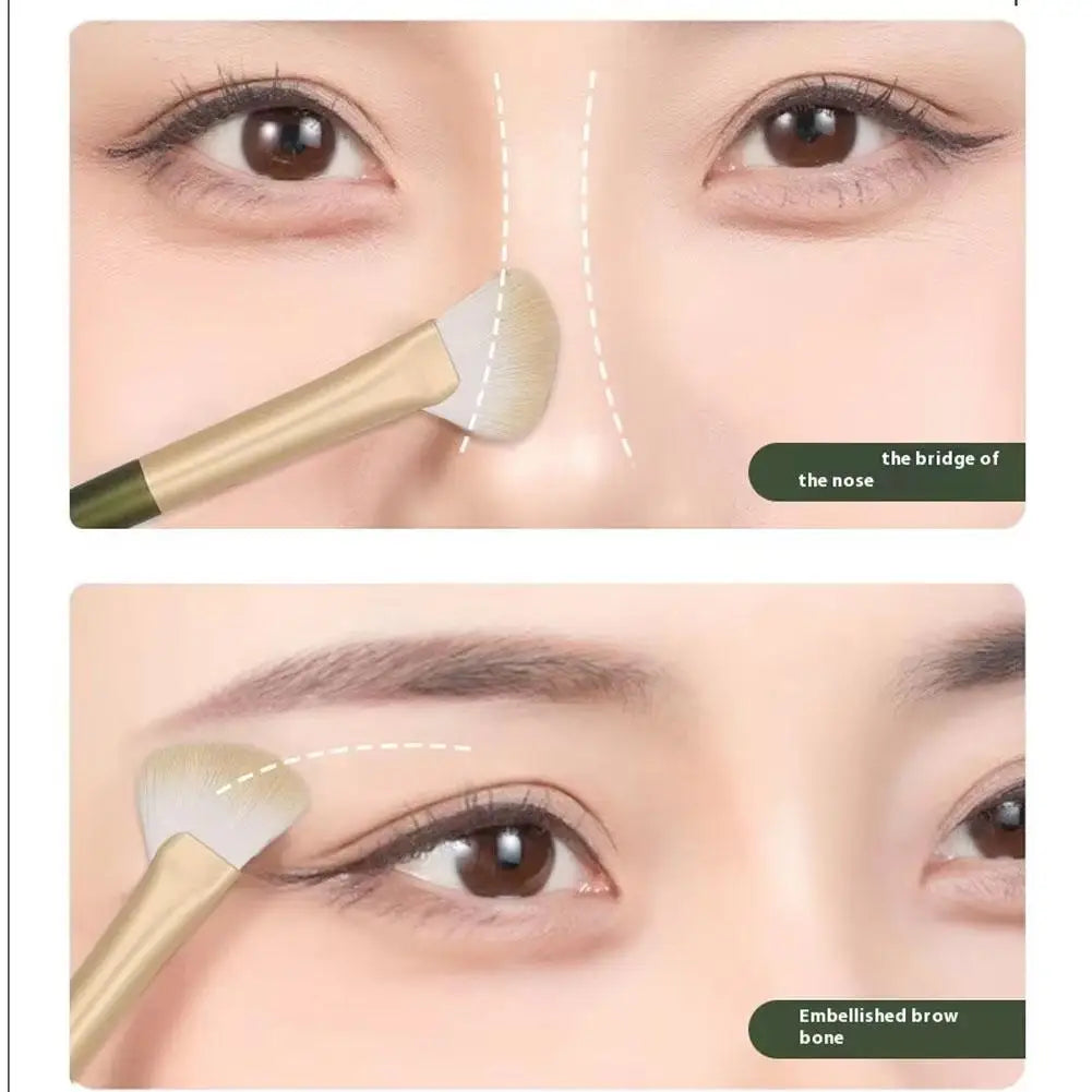 Half Fan Nose Contour Brush – Soft Angled Sculpting Tool