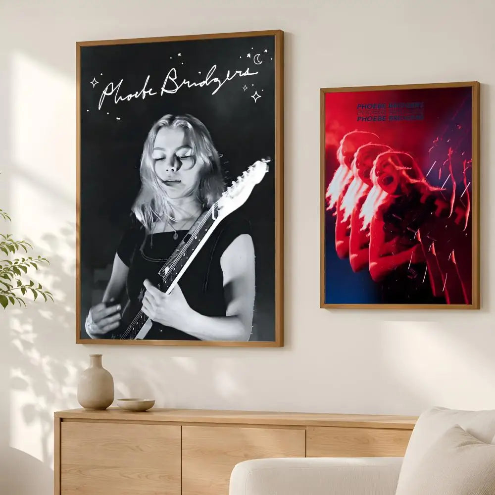 Phoebe Bridgers HD PVC Wall Poster – Self-Stick Waterproof Art