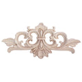 Wood Carved Floral Applique Onlay – Furniture & Door Decor