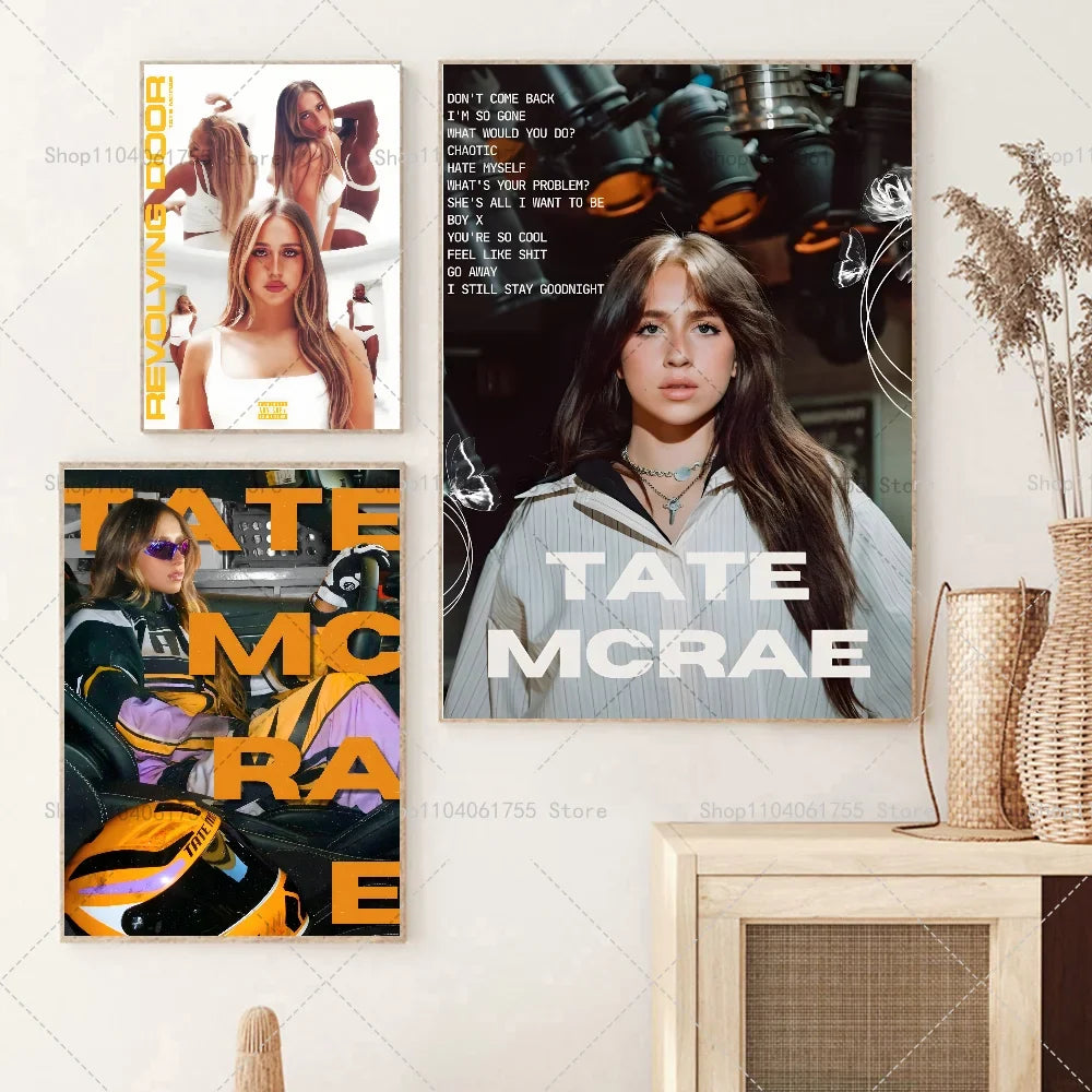 Tate McRae Poster – Waterproof Self-Adhesive Wall Art Print