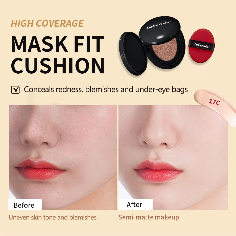 Waterproof Cushion Foundation – High Coverage Semi-Matte 24H
