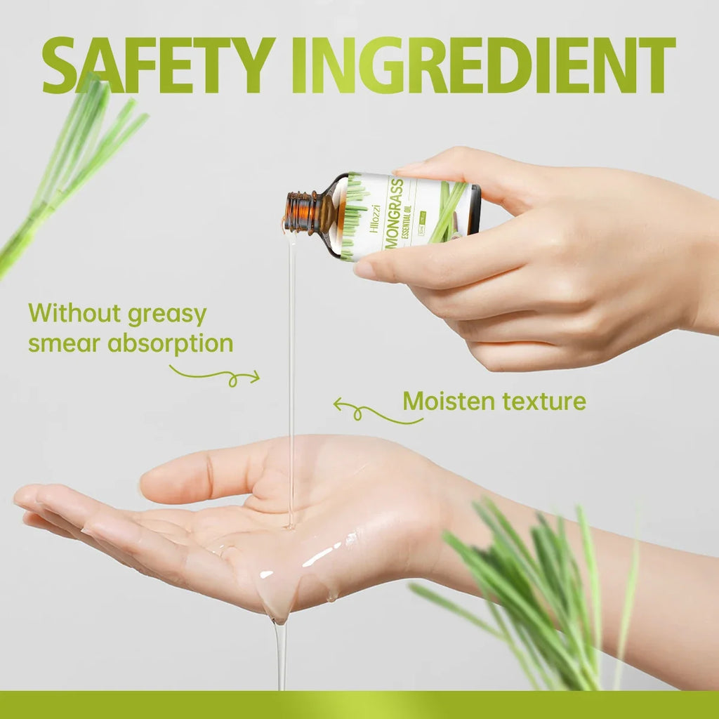 Hllozzi Lemongrass Essential Oil | Diffuser, Candles & Aromatherapy