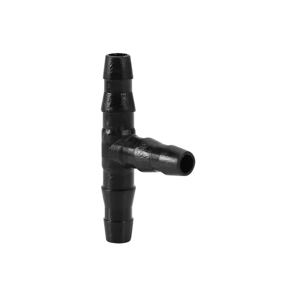 100-Pack 4/7mm Tee Connectors for Drip Irrigation Systems