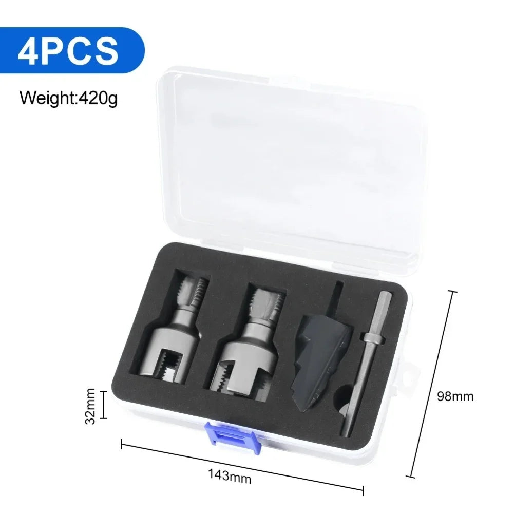 PPR/PVC Pipe Threader Kit – Triple-Flute Counterbore Drill