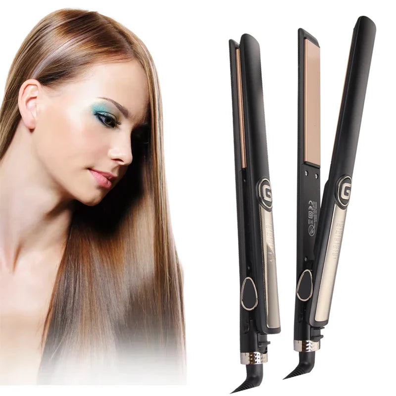 2-in-1 Tourmaline Ceramic Hair Straightener & Curling Iron