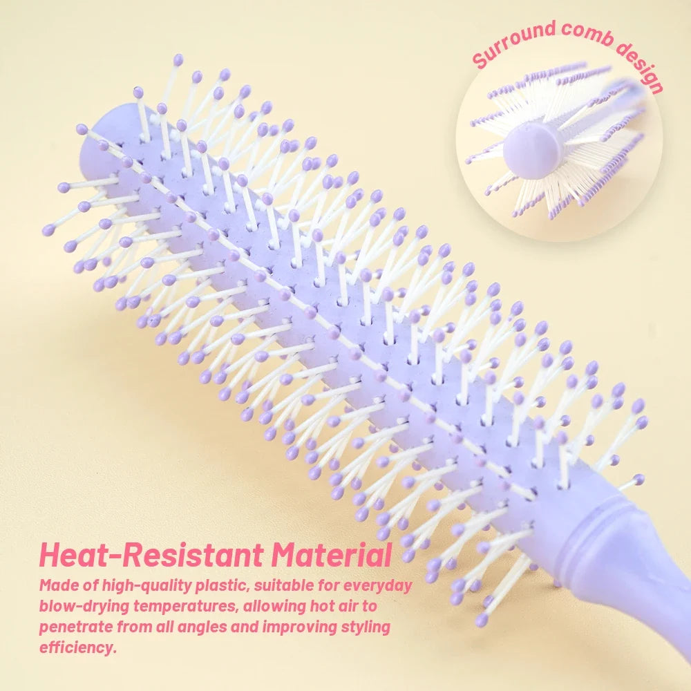 Macaron Cylinder Curling Comb – Anti-Static Hair Styler