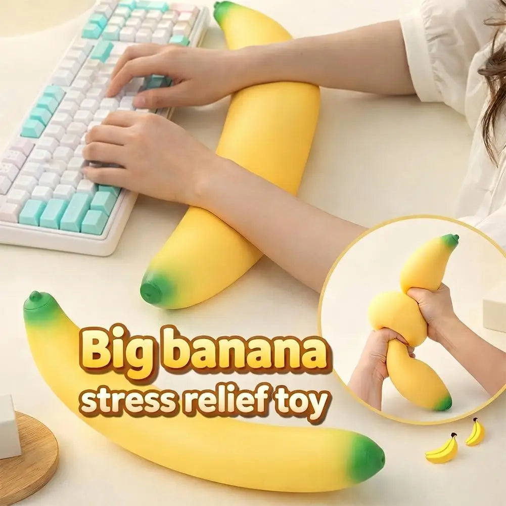 Giant Banana Squishy Toy – Slow Rising Sensory Fidget Toy