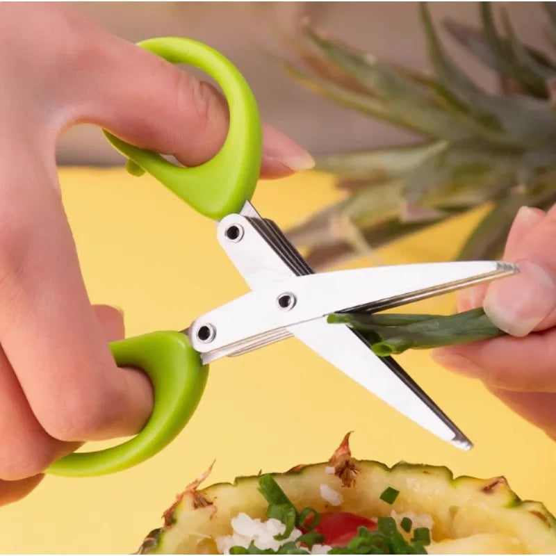 Heavy Duty 5-Layer Stainless Steel Kitchen Shears & Scissors