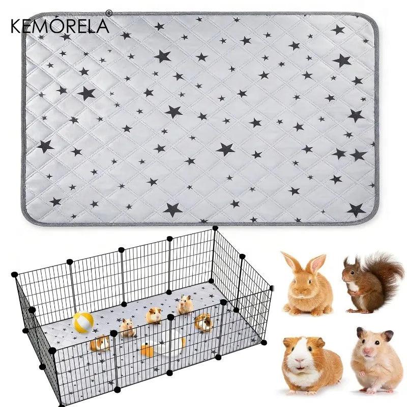Washable Guinea Pig & Hamster Cage Mat – Waterproof Anti-Slip