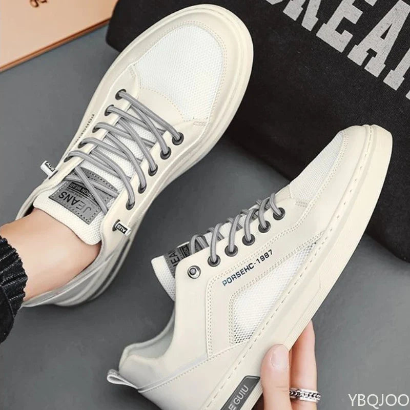 YBQJOO Men's Mesh Sneakers – Lightweight Breathable Casual Shoes