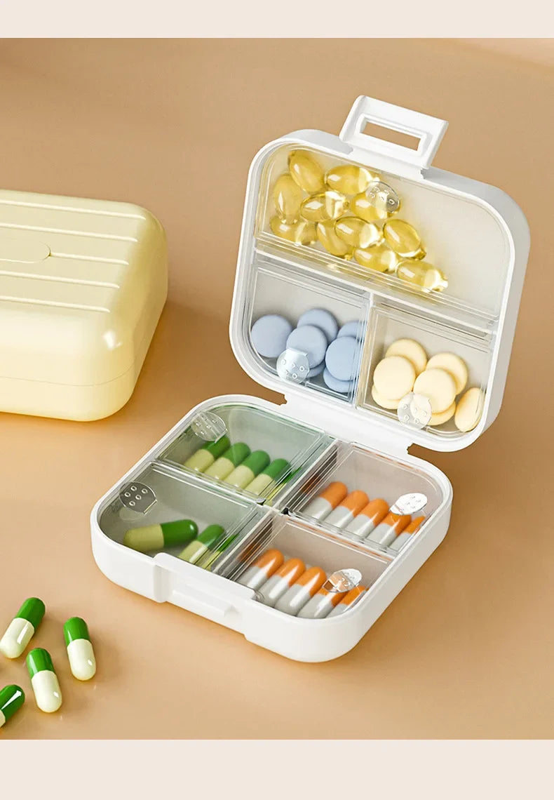 7-Day Weekly Pill Organizer – Compact Lockable Medicine Case