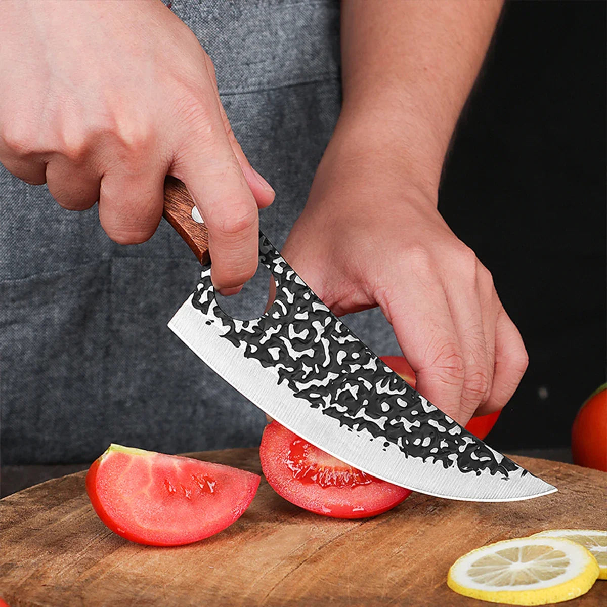 SHENJIU Forged Stainless Steel Chef Boning Knife – 14cm Blade