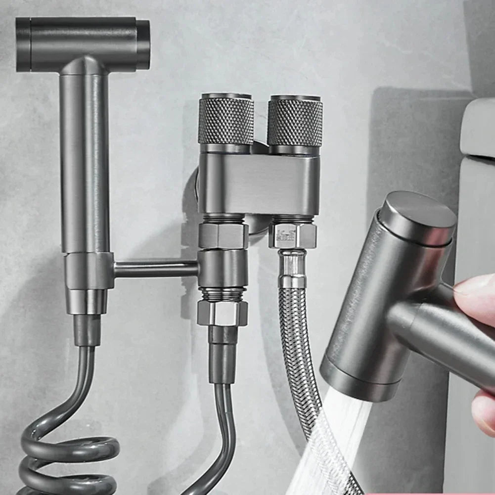 Dual Control Triangle Valve G1/2 | Bidet Sprayer Angle Valve
