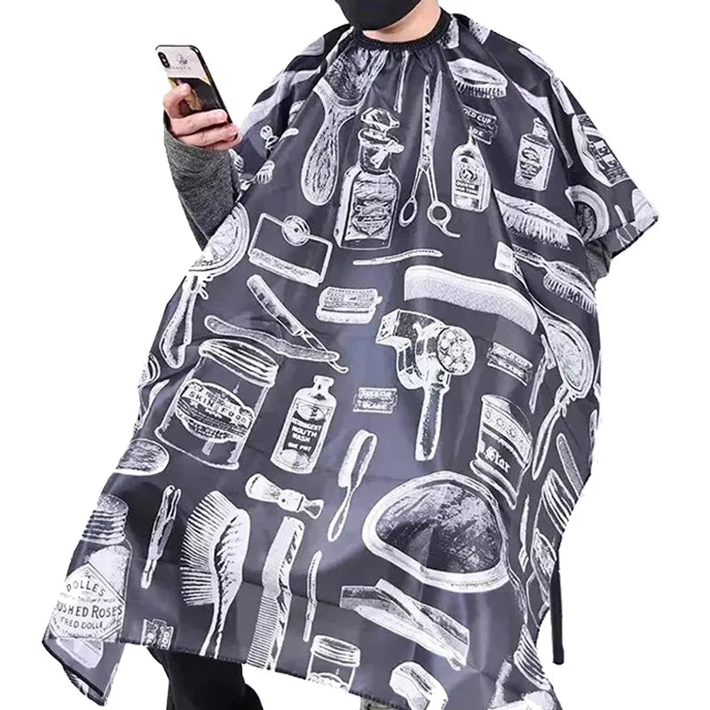 Waterproof Haircut Cape | Retro Barber Salon Cutting Apron