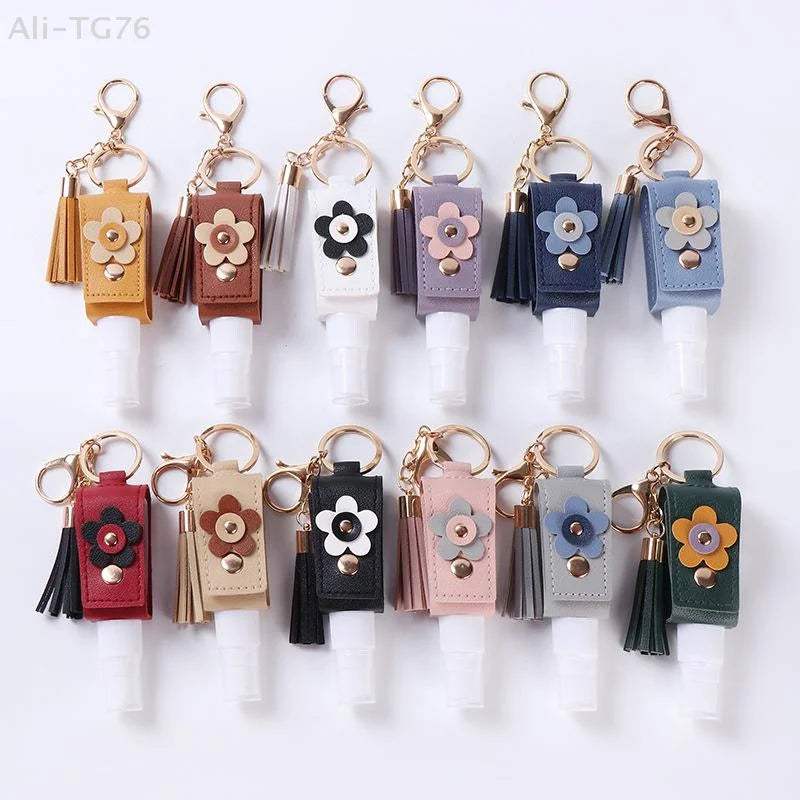 30ml Refillable Spray Bottle Keychain | Faux Leather & Tassel