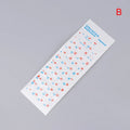 Ukraine Language Keyboard Sticker Black Clear Background White Blue