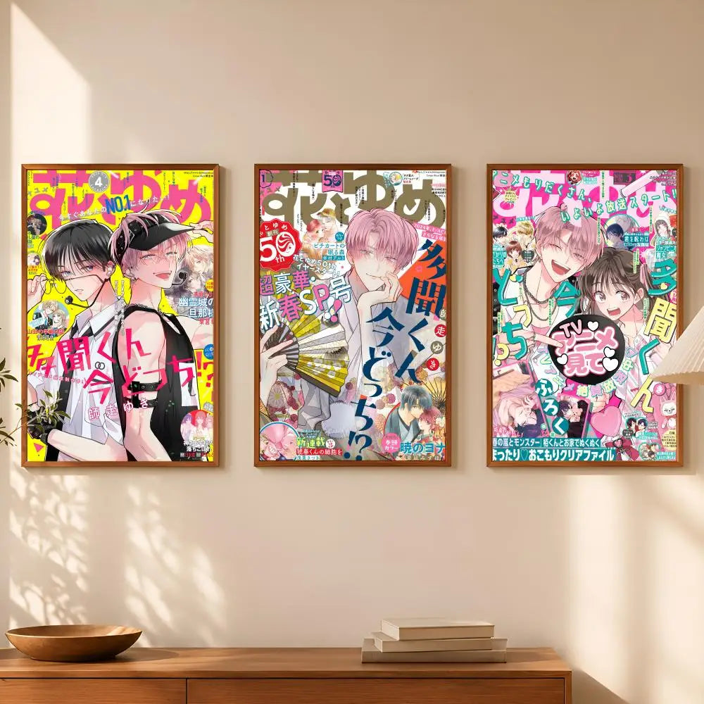 Manga T-Tamon's B-Side Self-Stick HD PVC Wall Art Poster