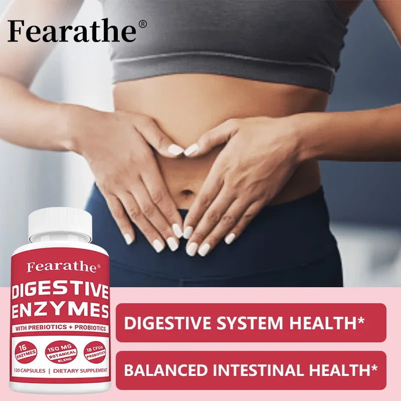 Digestive Enzyme Capsules with Probiotics & Prebiotics | 16 Enzymes