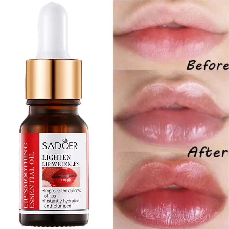 SADOER Lip Plumping Serum Oil – Hyaluronic Acid Moisturizer