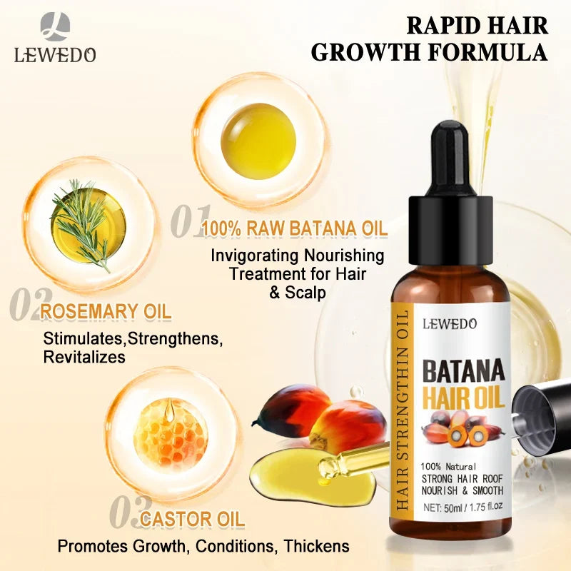 Lewedo Pure Batana Oil – Hair Growth & Nourishing Treatment 50ml