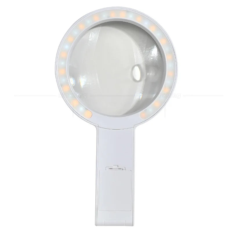 135mm LED Magnifying Glass – USB Rechargeable, 34 LEDs