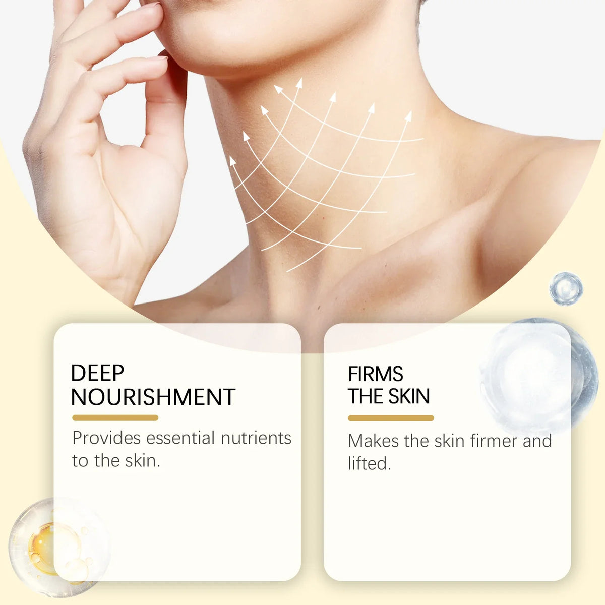 Hydrating Roll-On Neck Cream – Lightweight Moisturizer 120g
