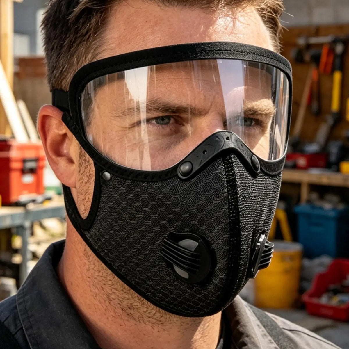 Carbon Filter Dust Mask with UV Goggles | Lawn & Outdoor