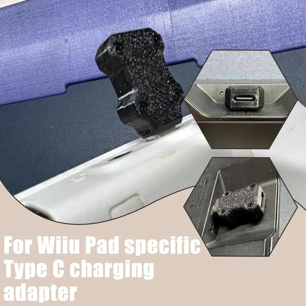 3D Printed Type-C Charger Adapter for Wii U GamePad